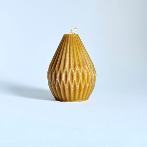 Kropla miodu — Świeca z wosku pszczelego (130 g)