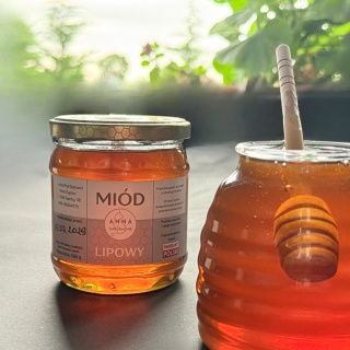 Miód lipowy - 500 g z Pasieki pod Dębami