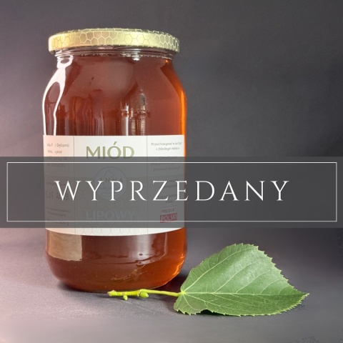 Miód lipowy - 1100 g z Pasieki pod Dębami