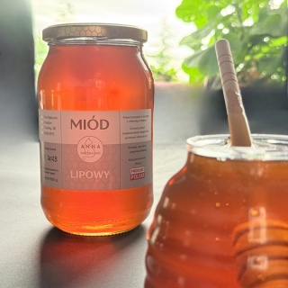Miód lipowy - 1100 g z Pasieki pod Dębami