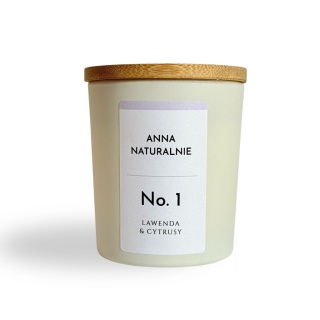 Naturalna świeca zapachowa No. 1 – Lawenda & Cytrusy