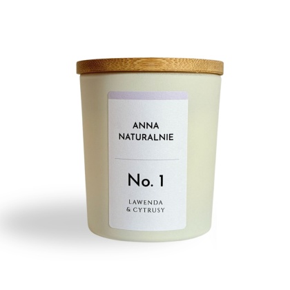 Naturalna świeca zapachowa No. 1 – Lawenda & Cytrusy