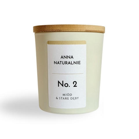 Naturalna świeca zapachowa No. 2 – Miód & Stare Dęby