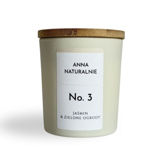 Naturalna świeca zapachowa No. 3 – Jaśmin & Zielone Ogrody