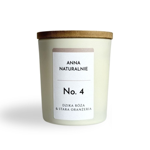 Naturalna świeca zapachowa No. 4 – Dzika Róża & Stara Oranżeria